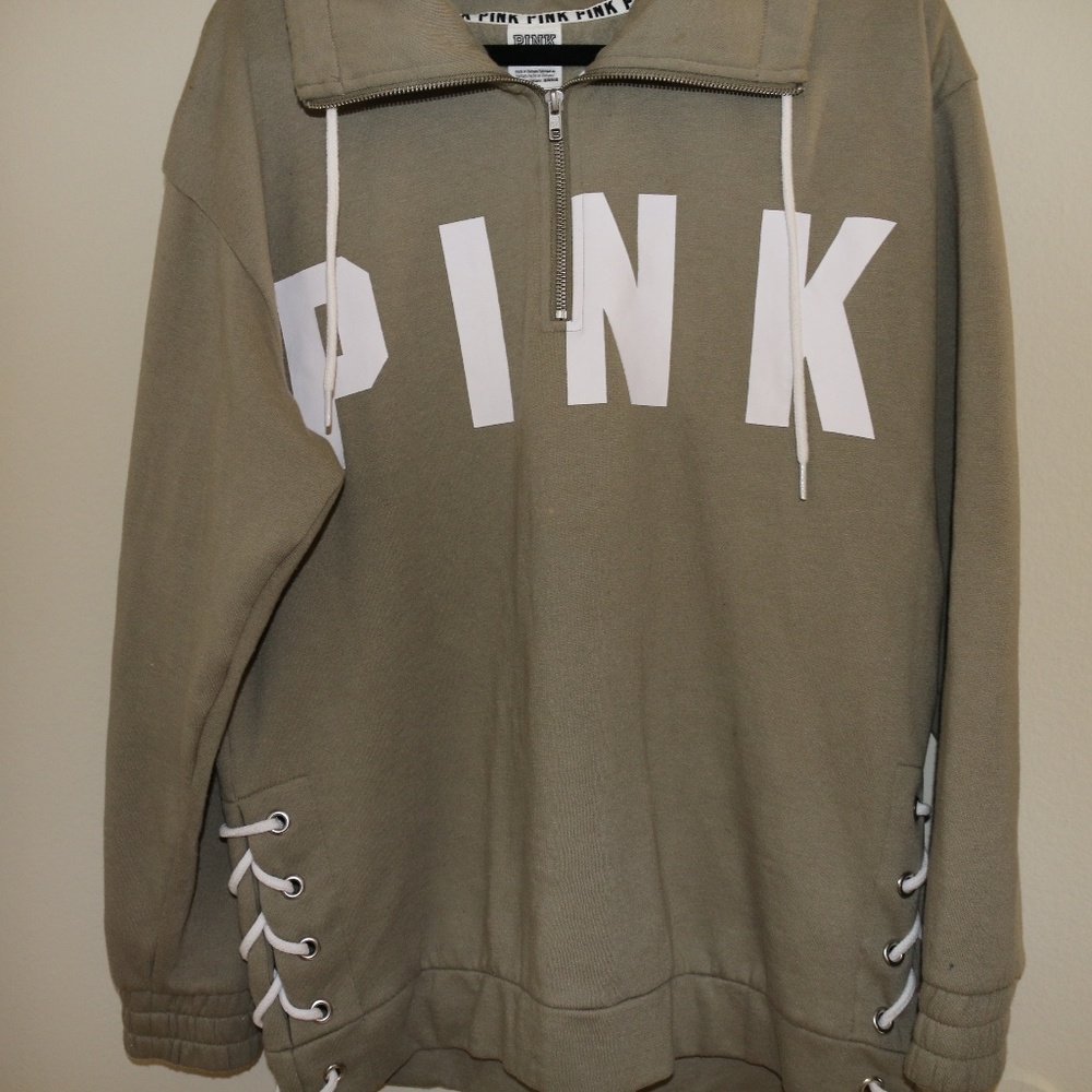 PINK olive green jacket